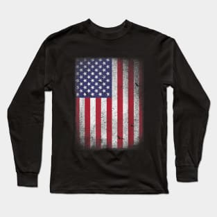 USA Flag 4th July American Red White Blue Star Stripes 4 Day T-Shirt Long Sleeve T-Shirt